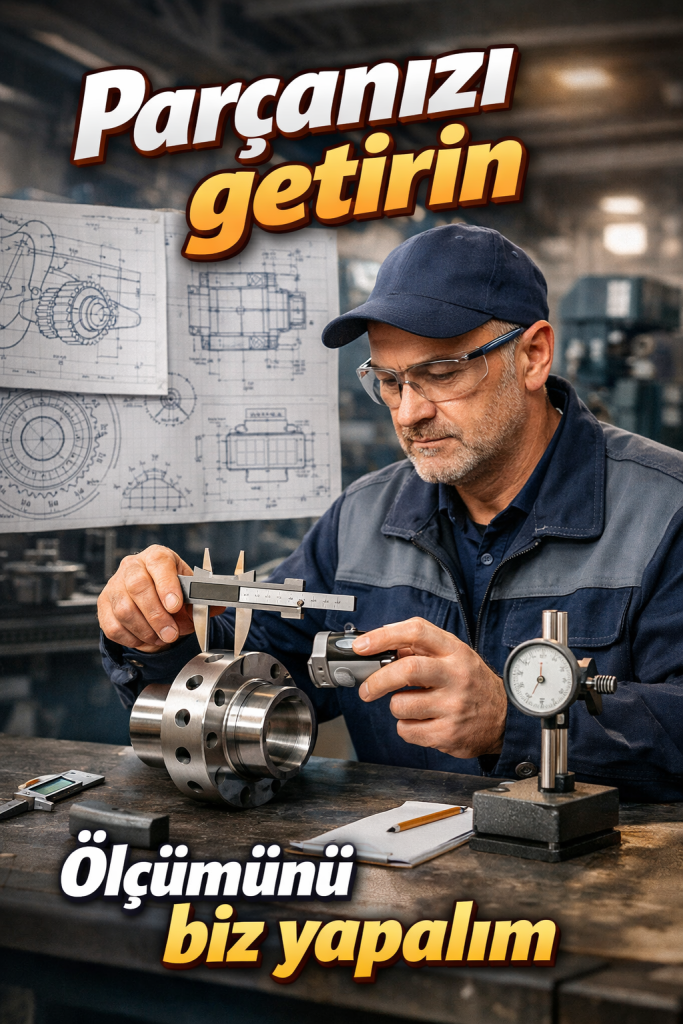 Parçanızı getirin ölçümünü biz yapalım