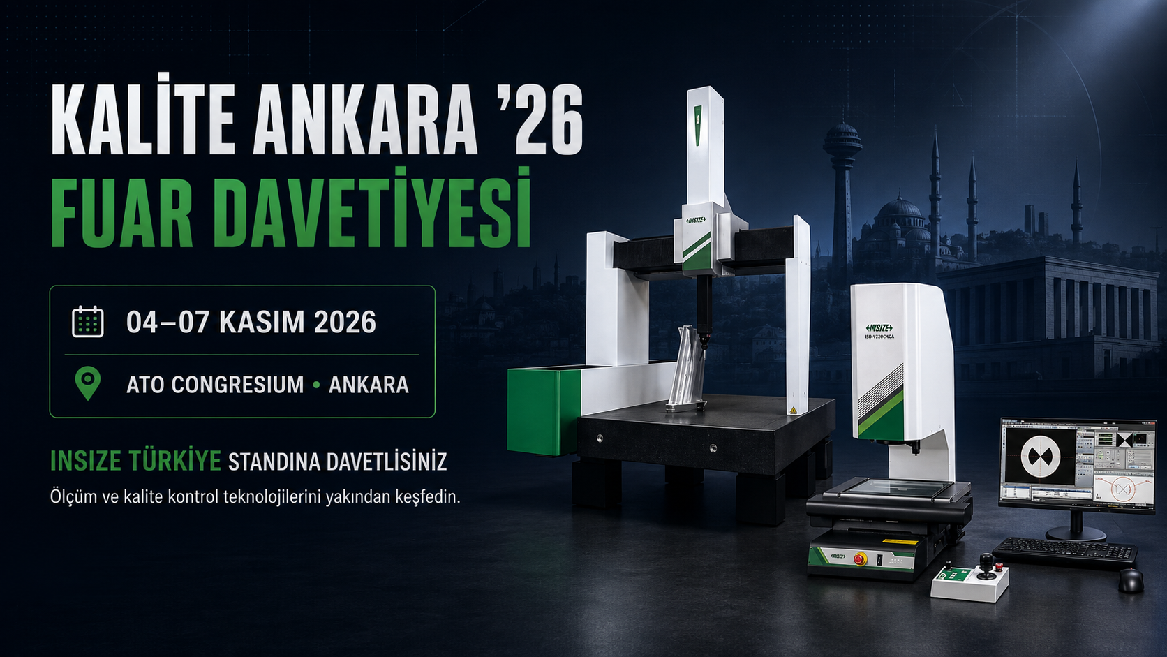 Kalite Ankara 2026 fuar davetiyesi