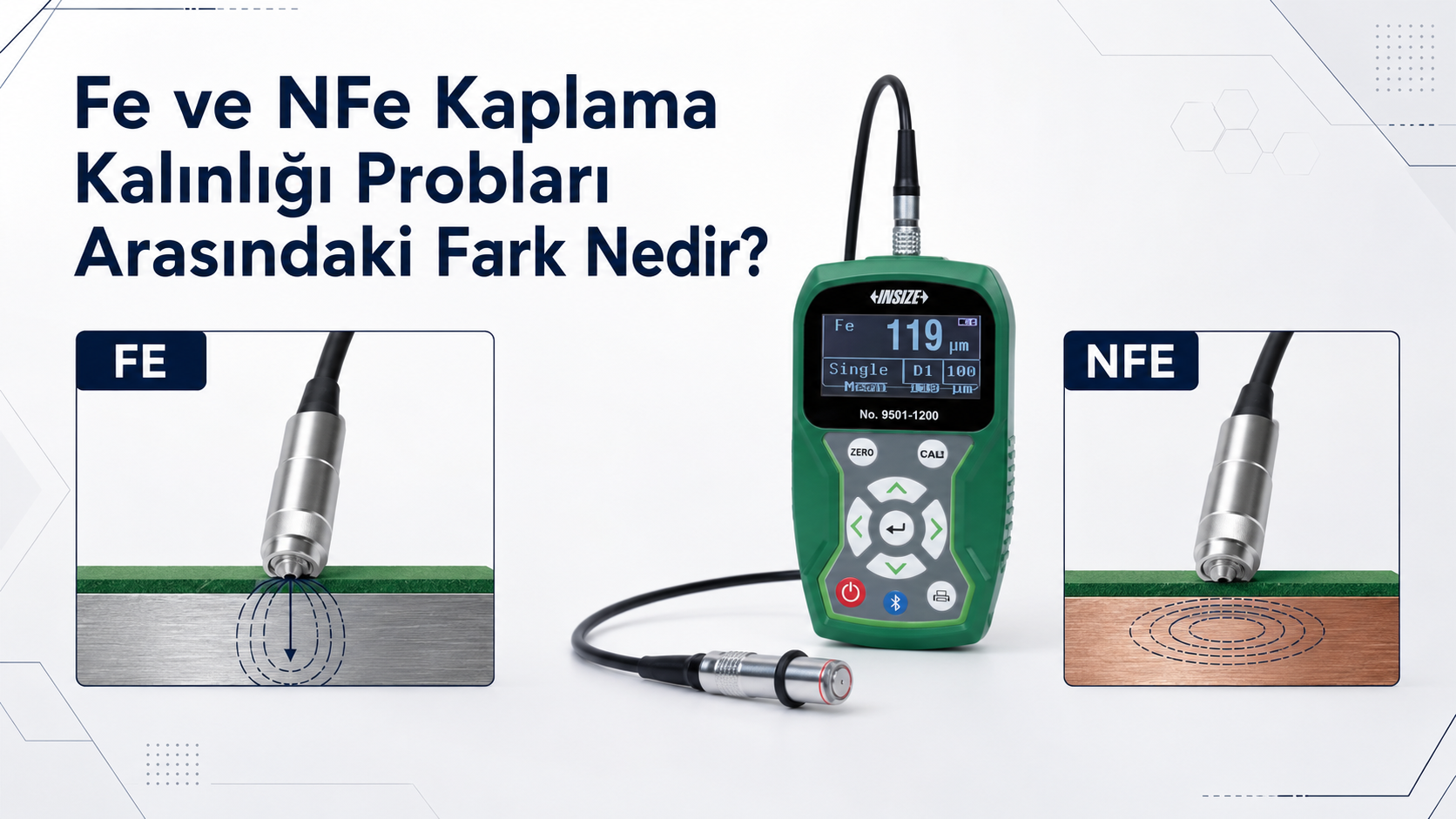 fe ve nfe kaplama kalınlığı probu farkı